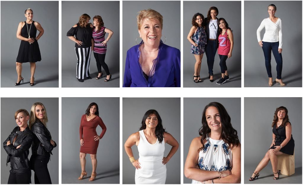 Breast cancer survivors, who partook in the photo shoot that Dr. Zeidler put on for them this year.