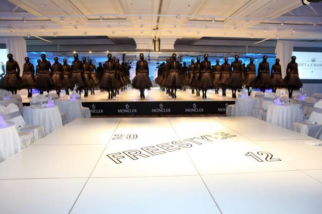 2012 FREESTYLE title sponsor Moncler’s fashion installation was the centerpiece of the annual après ski event.