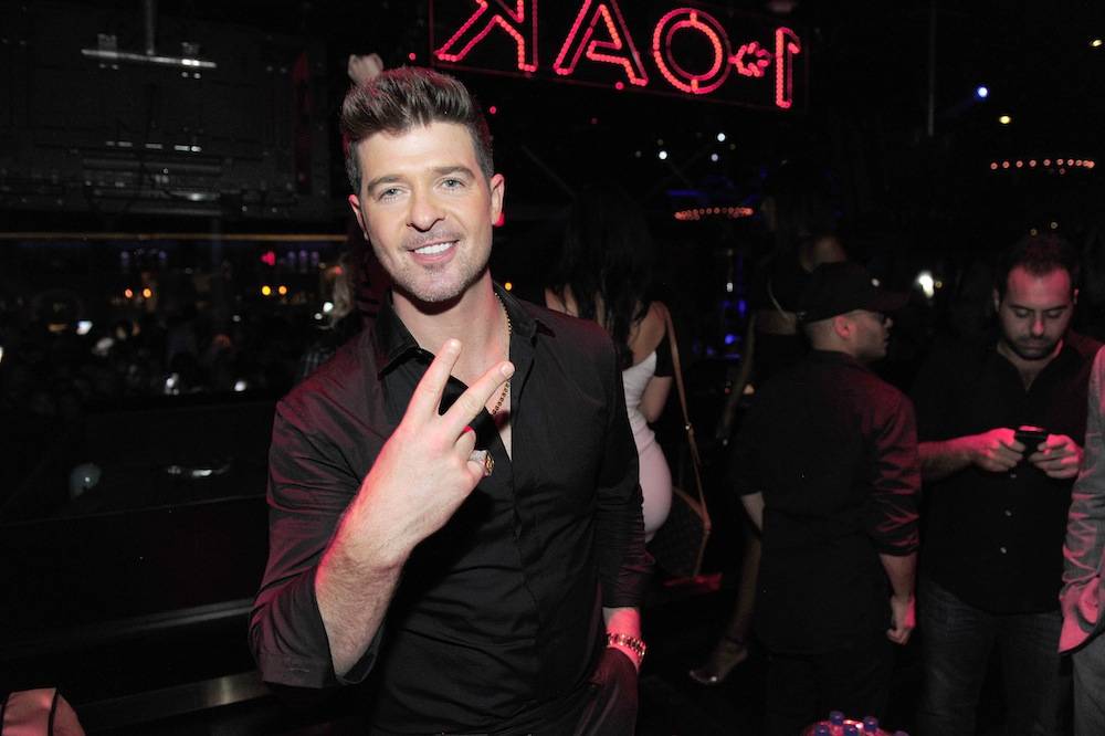 Robin Thicke at 1 OAK. Photos: Steven Lawton/WireImage 