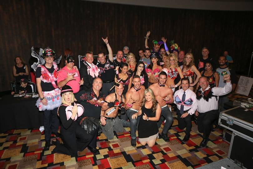 Caesars Entertainment headliners and executives prepare to walk the runway at the third annual Battle of the Bras Fashion Show at Planet Hollywood Resort. Photos: Gabe Ginsberg