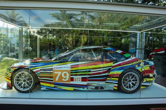 Jeff Koons BMW Art Car US Premiere And Andy Warhol BMW Art Car Exhibition At Art Basel In Miami Beach