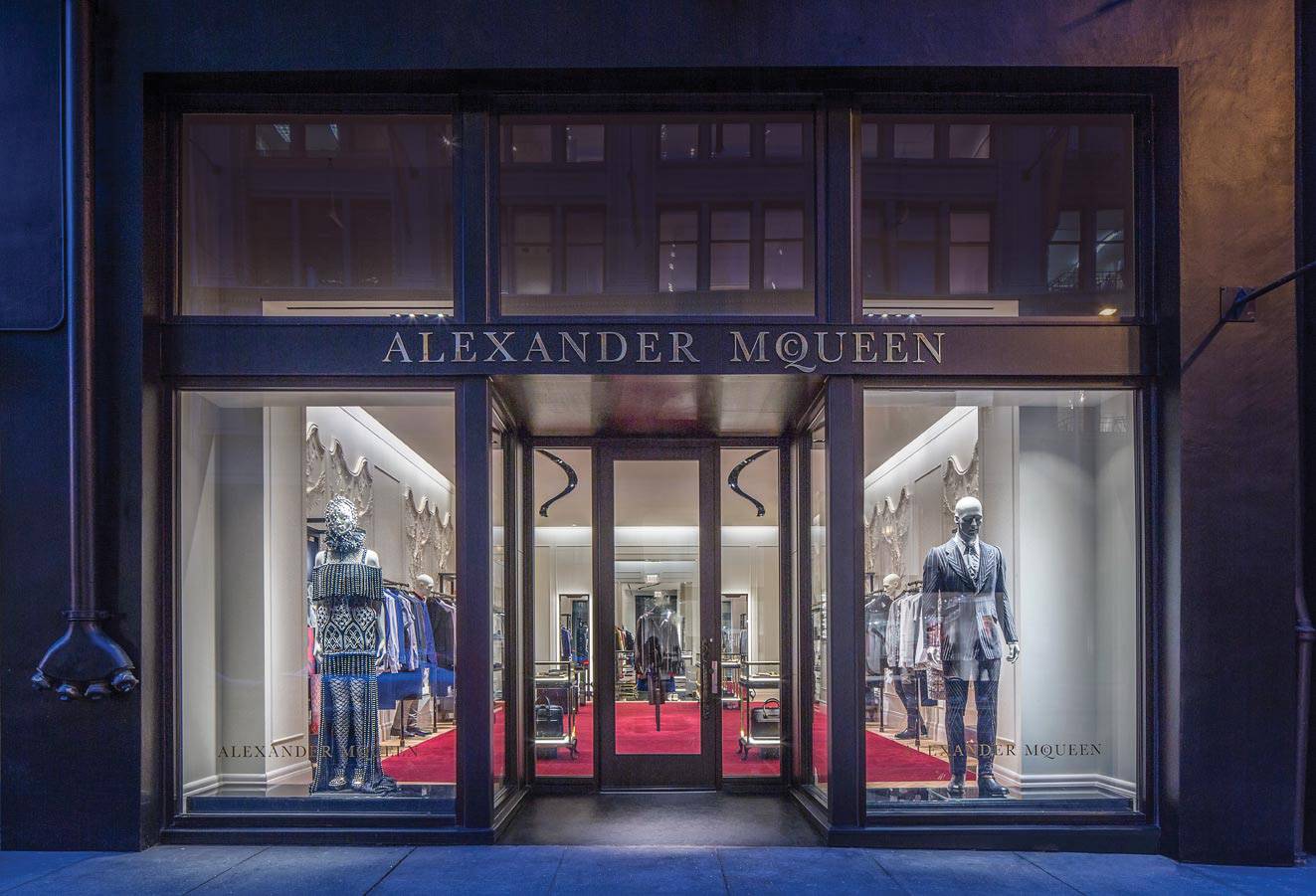 Alexander McQueen  Storefront design, David collins, Boutique window  displays