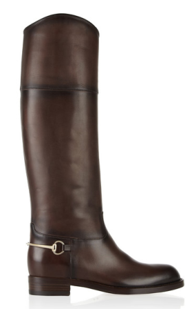 Riding boots, available at Gucci
