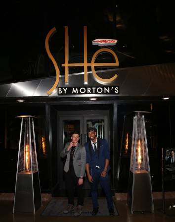 Ryan Lochte and Cullen Jones celebrate New Year's Eve at SHe by Morton's. Photos: Gabe Ginsberg/Vegas Kool 