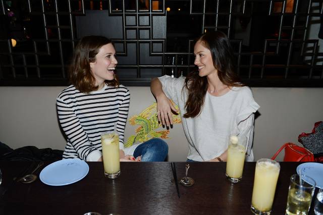 Mandy Moore and Minka Kelly enjoy dinner at Hakkasan. Photo: Denise Truscello/WireImage 