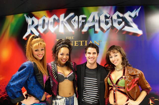 Darren Criss with Becca Kotte, Celina Nightengale and Kristen Paulicelli