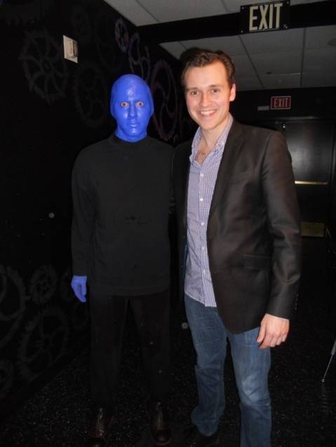 Rob Marnell at Blue Man Group in Monte Carlo