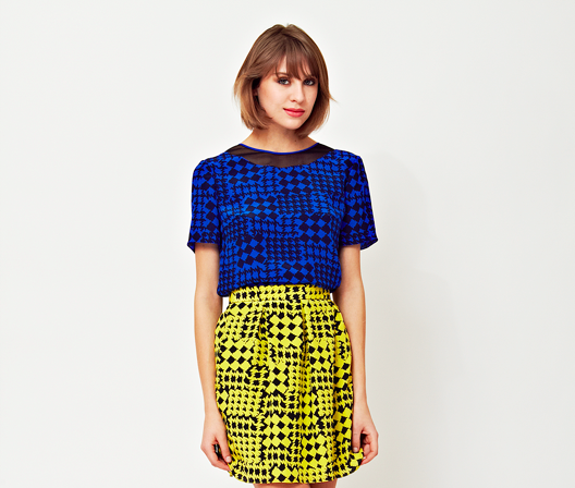 Ariana Rockefeller Fall 2014 Collection - Simi Top & Kelly Skirt