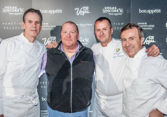Chefs Thomas Keller, Mario Batali, Olivier Dubreuil and Daniel Boulud