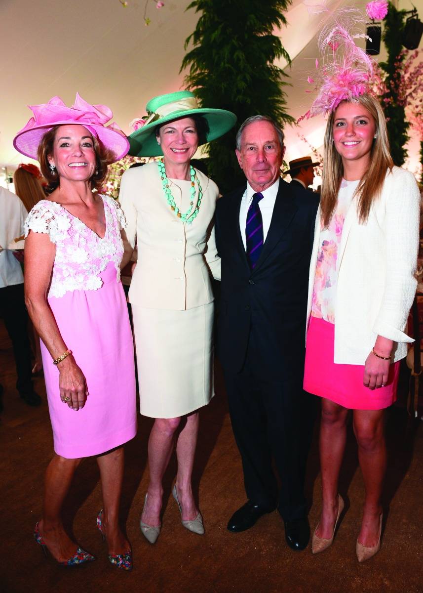 Anne Harrison, Diana Taylor, Michael Bloomberg, and Katie Harrison