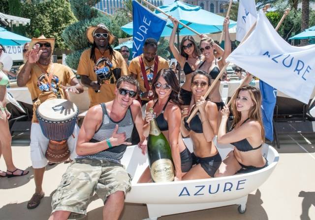 Olympic Gold Medalist Ryan Lochte Soaks Up Some Sun At Azure