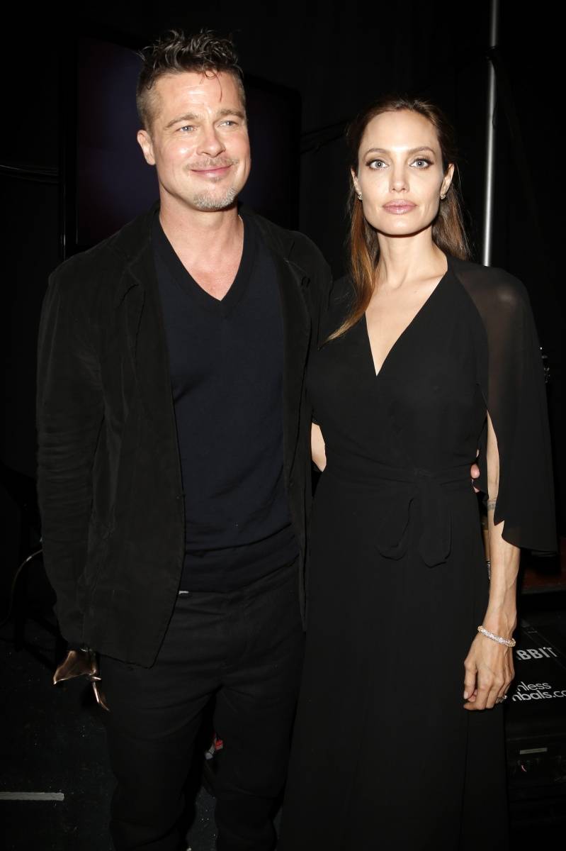 Brad Pitt and Angelina Jolie at the 2014  Film Independent Spirit Awards 