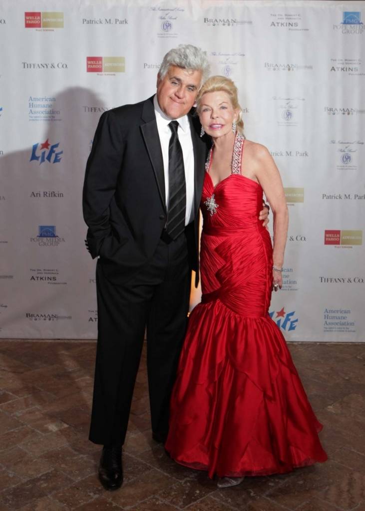Jay Leno and Lois Pope at The Lady in Red Gala