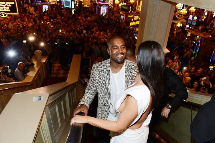 Kanye West and Kim Kardashian West at TAO Las Vegas. Photos: Denise Truscello/WireImage  