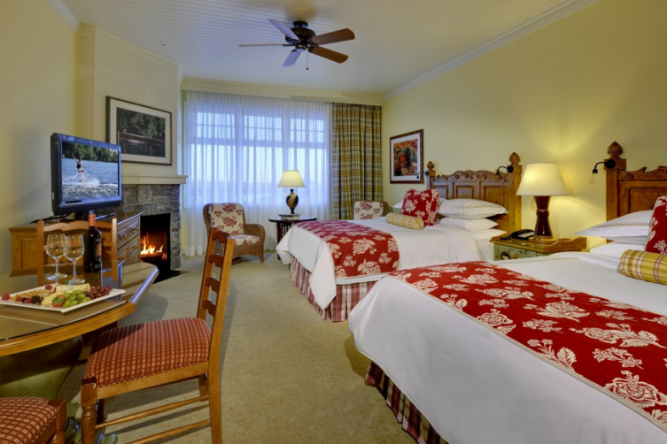 A room in the JW Marriot Rosseau Muskoka, image via Muskoka travel