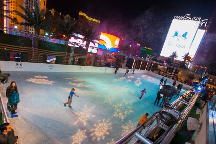 The Ice Rink Opens at Cosmopolitan of Las Vegas