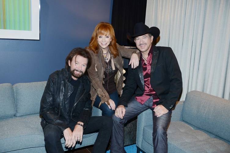 Country stars Ronnie Dunn, Reba McEntire and Kix Brooks announce their new residency, REBA, BROOKS & DUNN: Together in Vegas, at The Colosseum at Caesars Palace. Photo: Denise Truscello 