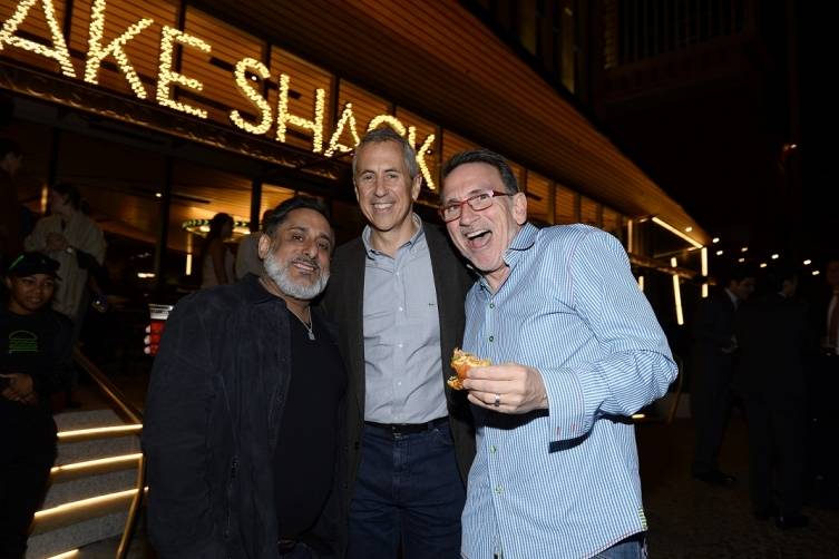 Sammy De Marco, Danny Meyer and Rick Moonen at Shake Shack. Photos: Bryan Steffy