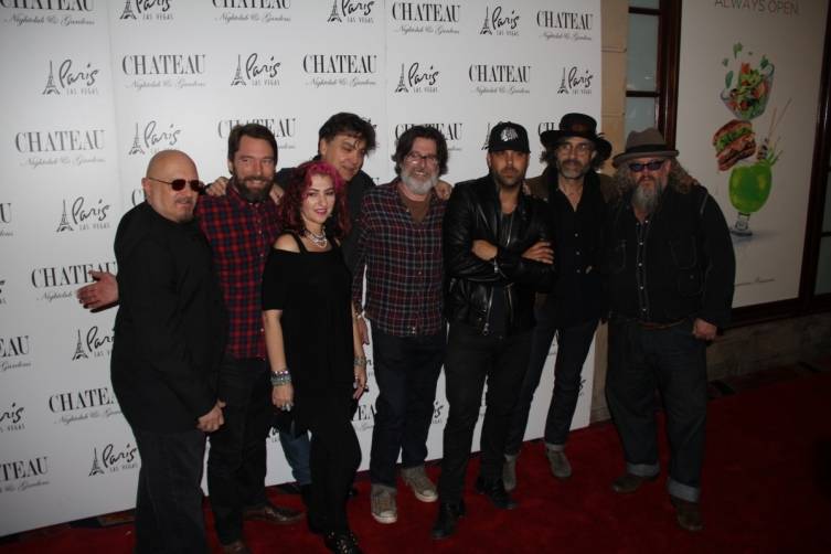 Mark Boone Junior with The Forest Rangers and Franky Perez on the Chateau red carpet.