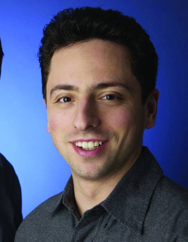 Sergey Brin (crop photo - he is on RIGHT), credit Google