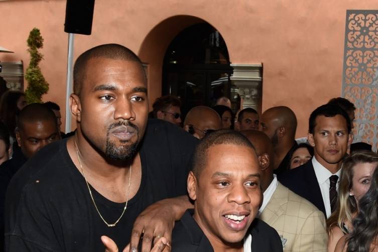 Kanye West and Jay-Z attend Roc Nation and Three Six Zero's pre-Grammy brunch 
