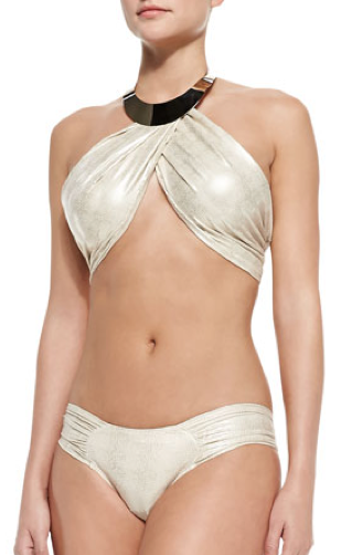 OYE Swimwear  Sally Shimmery Hardware Bikini $445  