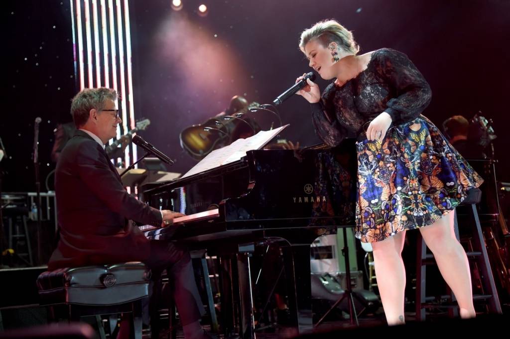 David Foster and Kelly Clarkson 