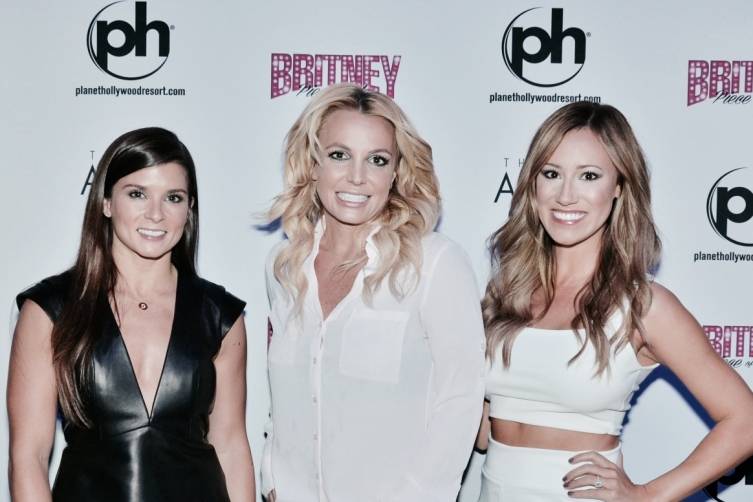 Danica Patrick with Britney Spears and Rachel Rupert