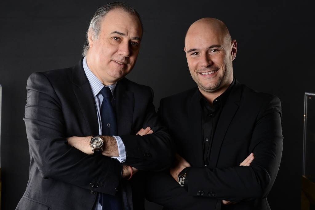 Jorge Puentes, President of Roger Dubuis NA, and Alex Dreyfus, CEO of Global Poker Index
