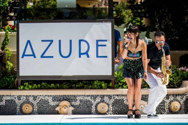 Fiore performs at Azure Luxury Pool.