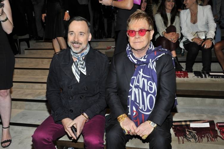 David Furnish and Sir Elton John  