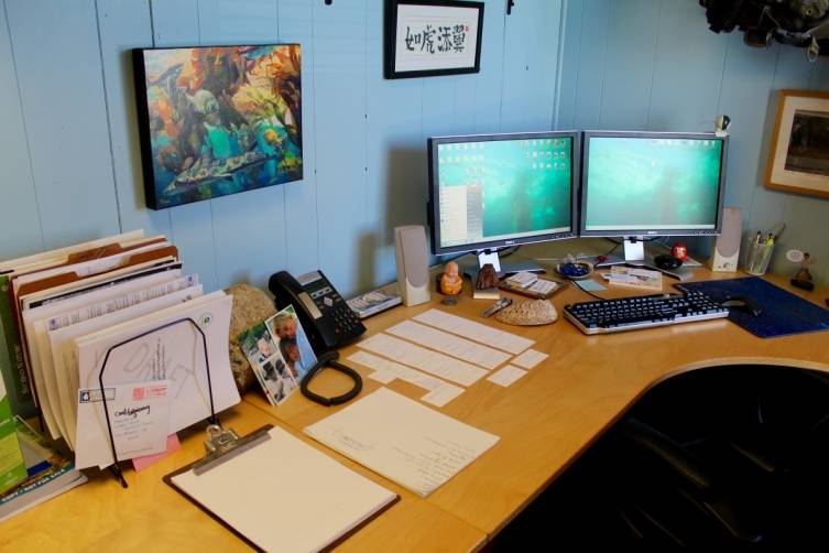 Tom Fords desk 