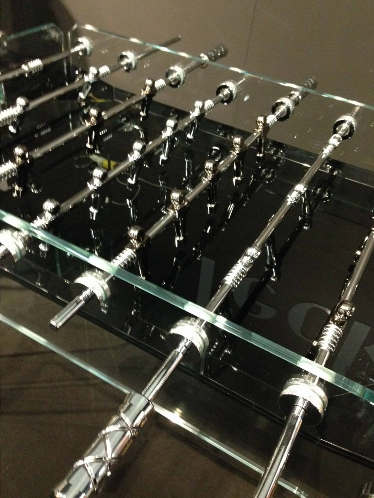 Glass and Chrome Fooseball game by Teckell
