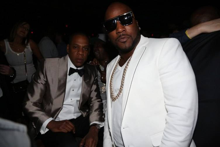 Jay Z and Young Jeezy attend D'USSE Presents Fight Weekend at Marquee. 