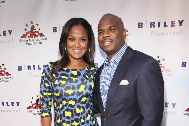 HOLLYWOOD, CA - MAY 13:  Former Super Middleweight Champion Laila Ali (L) and former NFL player Curtis Conway attend B. Riley & Co. And Sugar Ray Leonard Foundation's 6th Annual "Big Fighters, Big Cause" Charity Boxing Night at The Ray Dolby Ballroom on May 13, 2015 in Hollywood, California.  (Photo by Mark Davis/Getty Images for Sugar Ray Leonard Foundation)