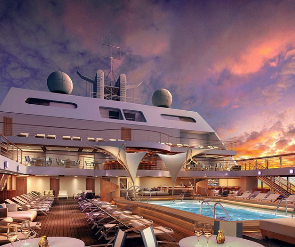 Image of the New Seabourn Encore Deck
