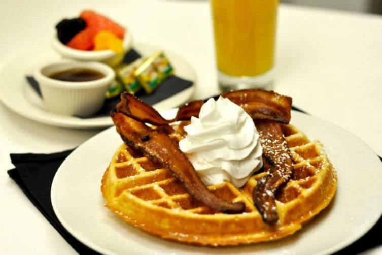 The Social House in Fort Worth serves Mom in style with brunch specialties like Bananas Foster French toast and big, fluffy waffles.