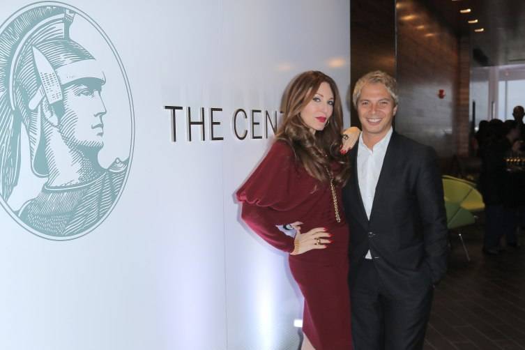  Tara Solomon and Nick D'Annunzio celebrate The Opening Of The Centurion Lounge at Miami International Airport on June 2, 2015 in Miami, Florida.  (Photo by John Parra/Getty Images for American Express)