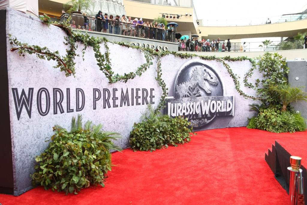 A general view of the atmosphere at the Jurassic World premiere