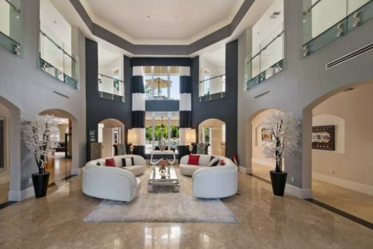 Raised Ceilings in Jason Derulo's Coconut Creek home