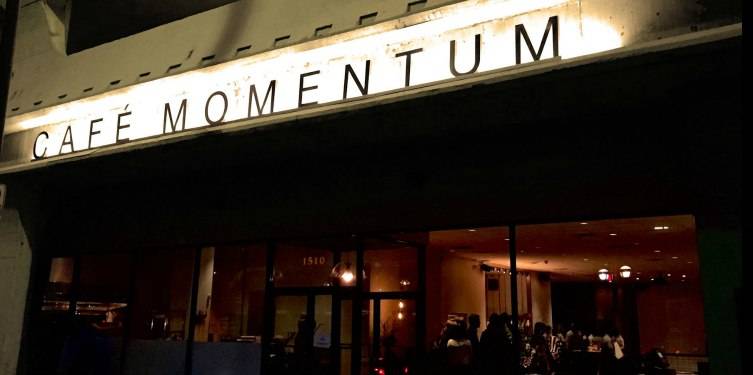 Cafe Momentum is located downtown. 