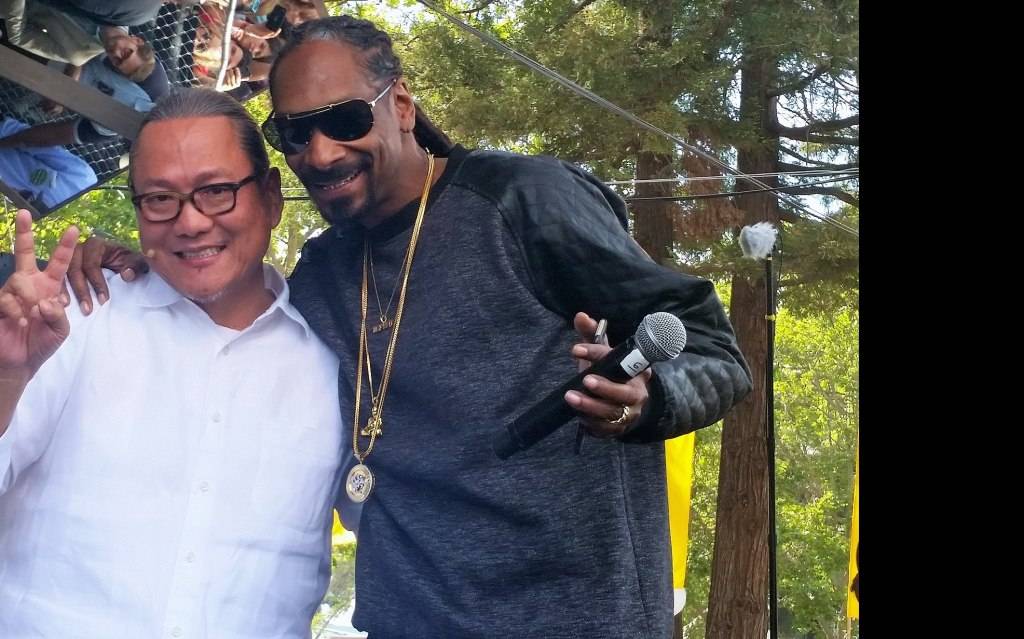 Chef Masaharu Morimoto and Snoop Dogg at BottleRock 2015