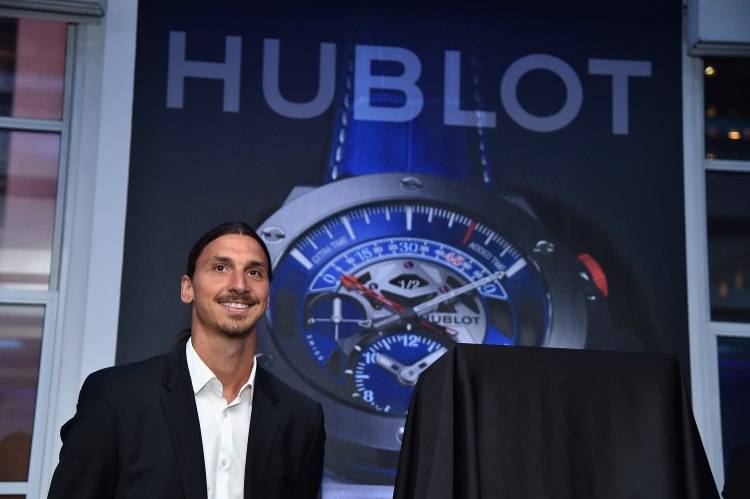 NEW YORK, NY - JULY 22:  Zlatan Ibrahimovic attends the launch of Hublot's latest timepiece with Paris Saint-Germain Team and celebrates partnership In New York City on July 22, 2015 in New York City.  (Photo by Mike Coppola/Getty Images for Hublot)
