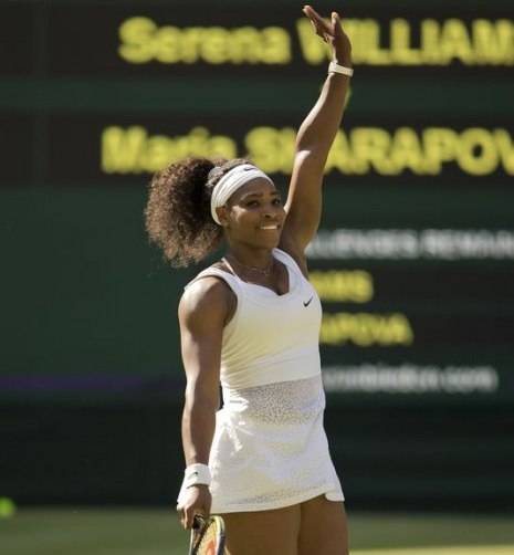 Serena Williams at Wimbledon 2015 in London