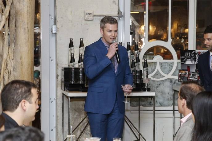 Million Dollar Listing New York's Ryan Serhant toasts the attendees at the unveiling of the elit™ by Stolichnaya®  Power Table Index in honor of World Martini Day  ABC Kitchen on Thursday, June 18, 2015 in New York. (Photo by Mark Von Holden/ Invision for Stolichnaya/AP Images)