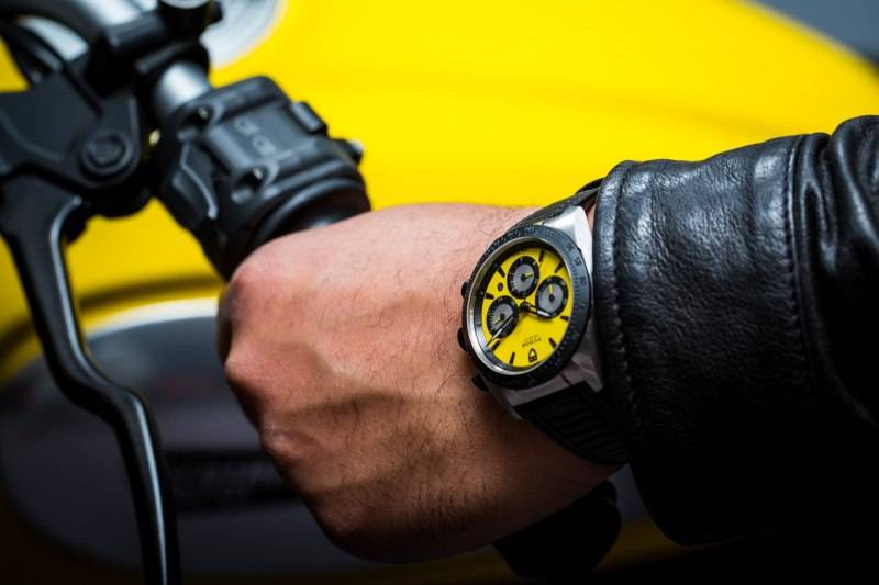 Custom leather strap for Tudor Fastrider Ducati | Drwatchstrap