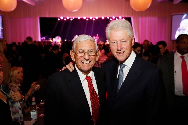 Eli Broad and Bill Clinton 