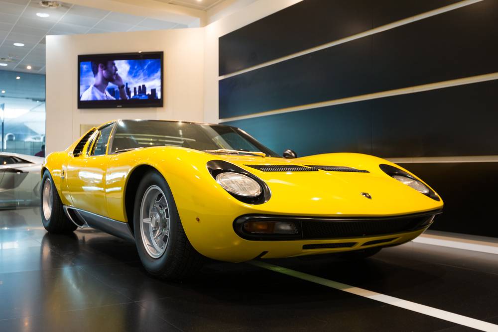The Miura model was produced by Italian automaker Lamborghini between 1966 and 1973.