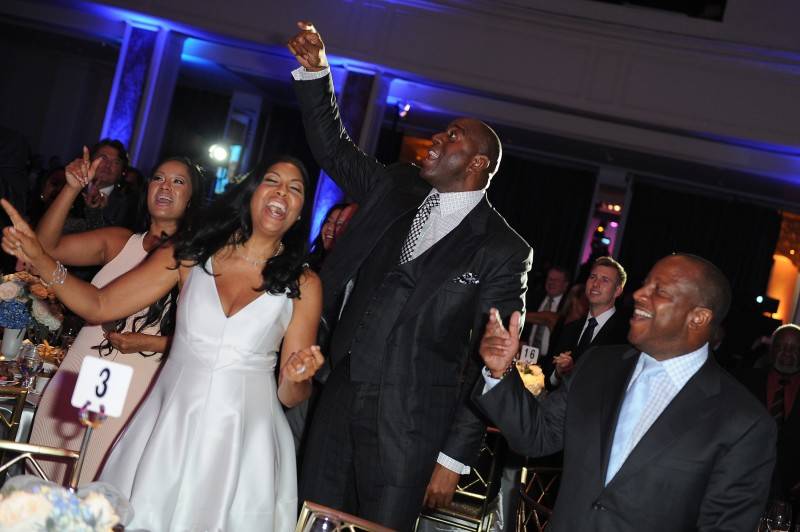 Earvin "Magic" Johnson (C) and Cookie Johnson at Habitat For Humanity of Greater Los Angeles Builders Ball 