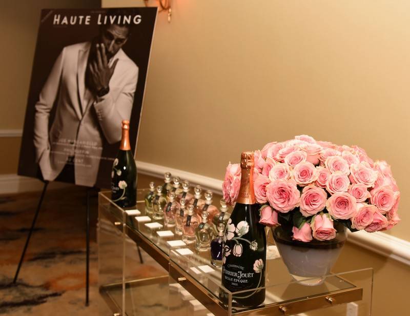 A general view of atmosphere at Haute Living And Eric Buterbaugh Florals Celebrate Perrier-Jouet Belle Epoque 2007 Limited Edition at The Beverly Hills Hotel 